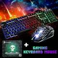 LED Ergonomic Gaming Keyboard with Mouse