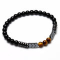 Black Onyx Arrow Hematite Bead Bracelet - ExponentStore
