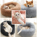 Long Plush Super Soft Dog Bed Pet Kennel Round Sleeping Bag Lounger Cat House Winter Warm Sofa Basket for Small Medium Large Dog - ExponentStore