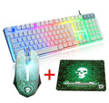 LED Ergonomic Gaming Keyboard with Mouse