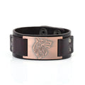 Viking Wolf's Face Bracelet