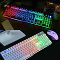 LED Ergonomic Gaming Keyboard with Mouse