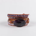 Inner Peace Amethyst Leather Wrap Bracelet
