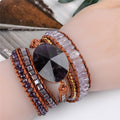 Inner Peace Amethyst Leather Wrap Bracelet