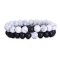 Couples Beaded Crown Bracelet Set - ExponentStore