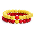 Couples Beaded Crown Bracelet Set - ExponentStore