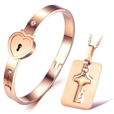 Couples Love Locket and Bracelet Set - ExponentStore