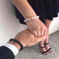 Couples Beaded Crown Bracelet Set - ExponentStore