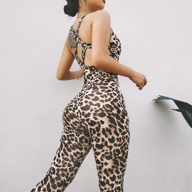 One Piece Leopard Print Bodysuit