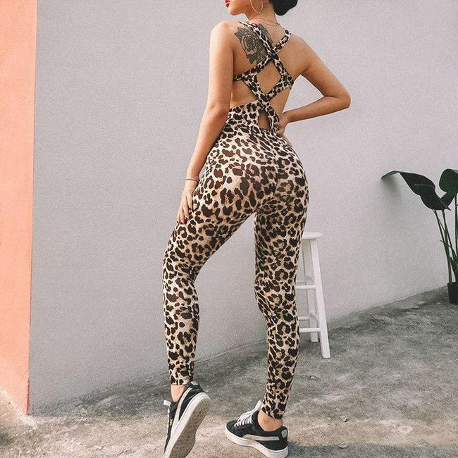 One Piece Leopard Print Bodysuit
