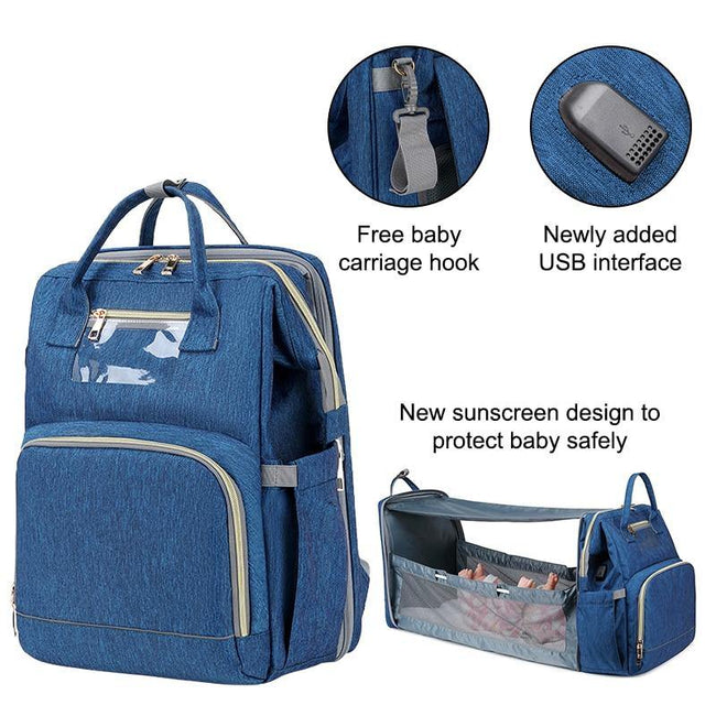 Extending Maternity Baby Crib Backpack - ExponentStore